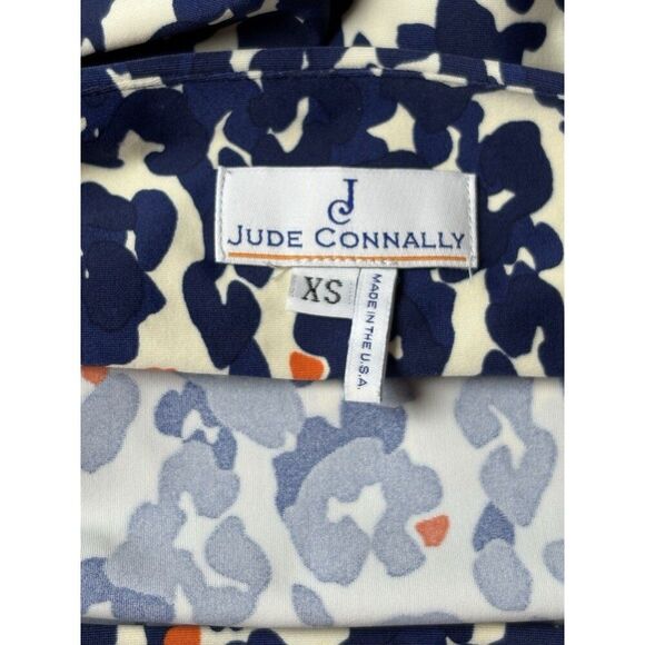 Jude Connally 3/4 Sleeve Shift Dress Women’s Size XS Blue Pattern Style 123 - Picture 5 of 7